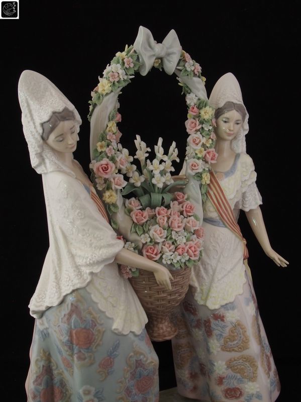 リヤドロ】【献花】【絶版】【世界限定3000体】【バレンシア】【1490】