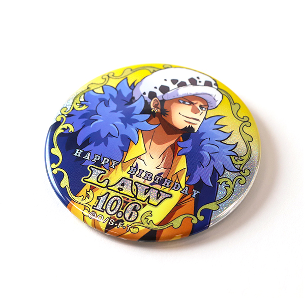 ワンピース ロー 輩缶バッジ バースデー 他 ONE PIECE】バースデイ缶