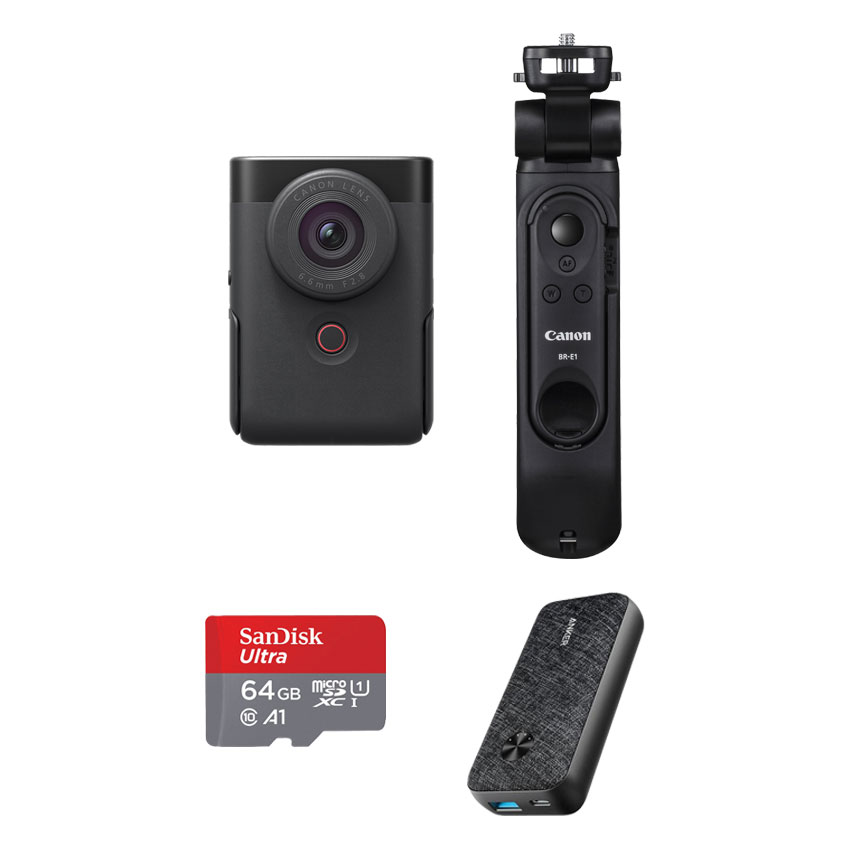 キヤノン PowerShot V10・トライポッドグリップキット(ブラック)＋