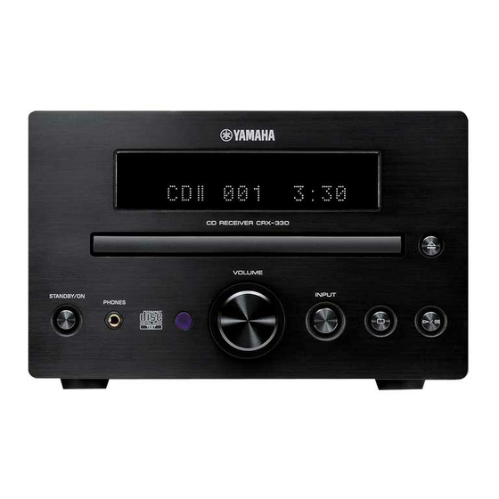 YAMAHA CRX-330 SERVICE MANUAL Pdf Download | ManualsLib