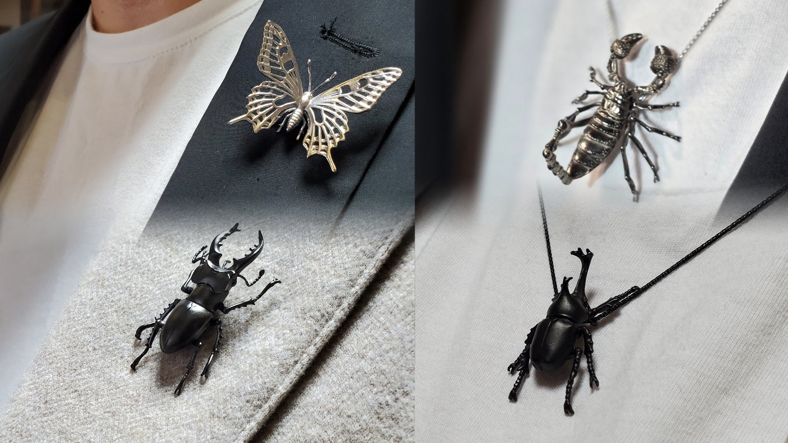 世界一のニューヨークで話題沸騰,黄金の【昆虫型アートジュエリー