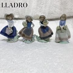 リヤドロ フィギュリン 4体セット 春の花 少女像 - メルカリ