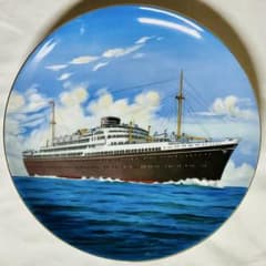 あるぜんちな丸 ブラ志゛る丸 船の絵柄 プレート ノリタケ 日本陶器