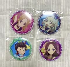 アイカツ stage缶バッジ 藤原みやび 神谷しおん 黒沢凛 大地のの