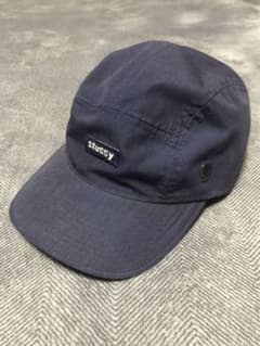 old stussy stussyhats ジェットキャップBOXロゴ ネイビー - メルカリ