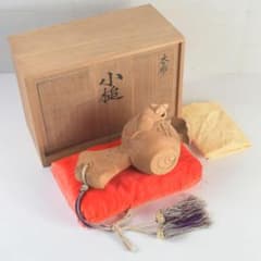 井波彫刻 紅雲作 木彫 鼠と小槌 干支 置物 共箱 C 9418 - メルカリ