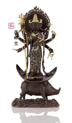 修縁堂】真言宗 金剛降魔法器仏具 摩利支天 vajra 密教法具古美術品