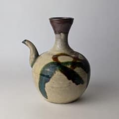 薩摩 龍門司焼 三彩 カラカラ 徳利 酒器 民藝 骨董 古美術