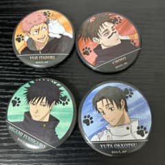 まねきねこ 呪術廻戦 缶バッジA 4種 コンプリート - メルカリ