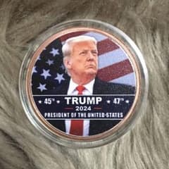 トランプ 第45代第47代大統領記念 1オンス カラー 銅メダル 限定