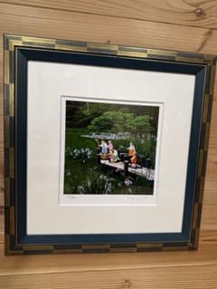 ヒロヤマガタ シルクスクリーン 嵐山 額もオシャレ！ - メルカリ