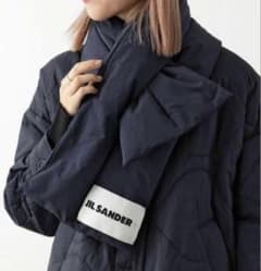 ピー様専用】JIL SANDER ロゴ パデッドマフラーネイビー - メルカリ