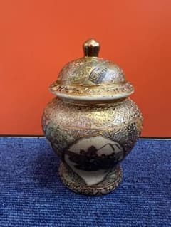 1208 薩摩焼 明治時代 小壺 時代物 - メルカリ