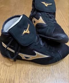 Mizuno ボクシングシューズ ブラック/ゴールド - メルカリ
