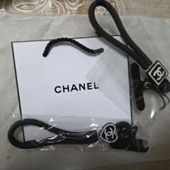 新品未使用2本セットノベルティシャネルCHANEL黒ナイロン携帯
