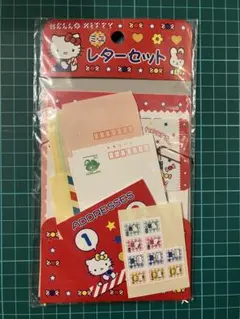 希少レア ハローキティ レターセット シール ウェイトレス 2002