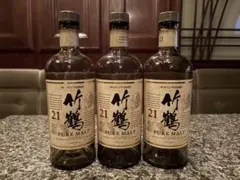白州 シェリーカスク & 竹鶴ピュアモルト21年 空瓶セット
