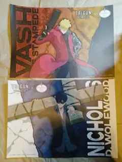 未開封】TRIGUN STAMPEDE 手配書 布ポスター ヴァッシュ トライガン