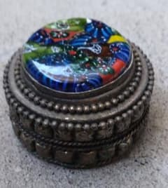 ジグ様中国ヴィンテージ少数民族銀細工小物入れ宝箱