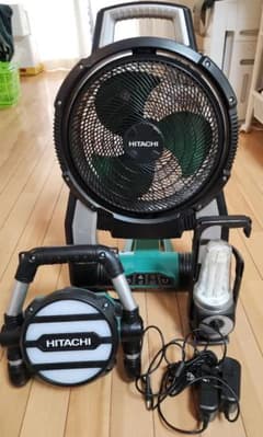 HITACHI ポータブルテレビ UR-18D9ML 扇風機セット