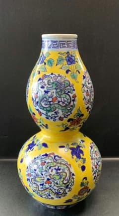 一輪挿し壺花器花文様成化十年染付絵付訳あり珍品酒器