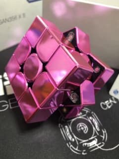 GAN 356XSM「電気メッキ」明るいピンク ルービックキューブ