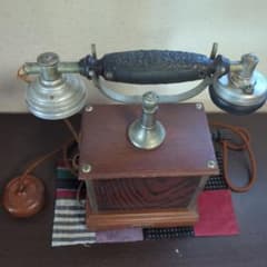 AKa6533壁掛け電話機木製ハンドル手回し日本電気株式会社大正10年