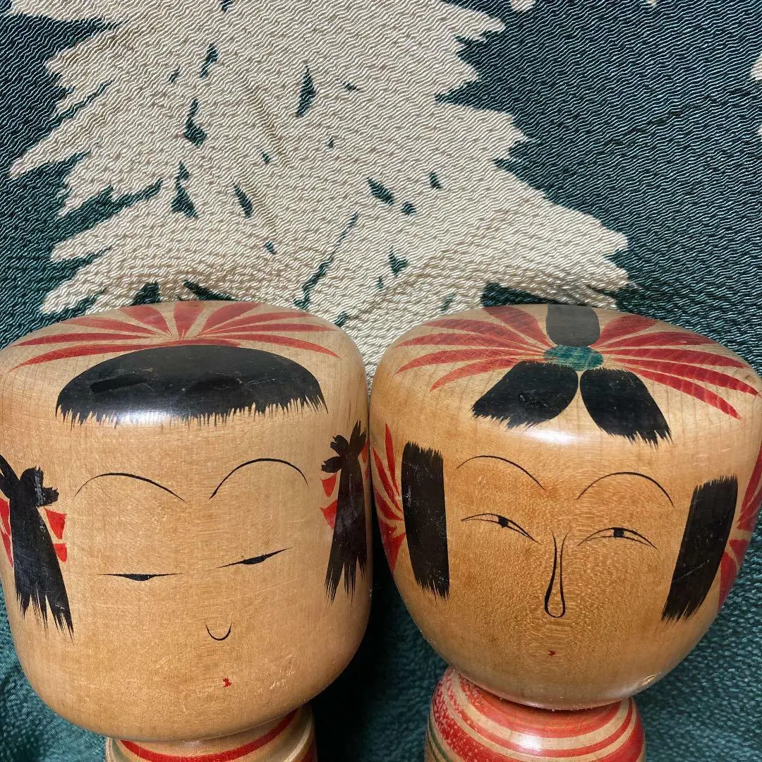 草津温泉 こけし 石山和夫作 昭和50年参拝記念 大型こけし 高さ48