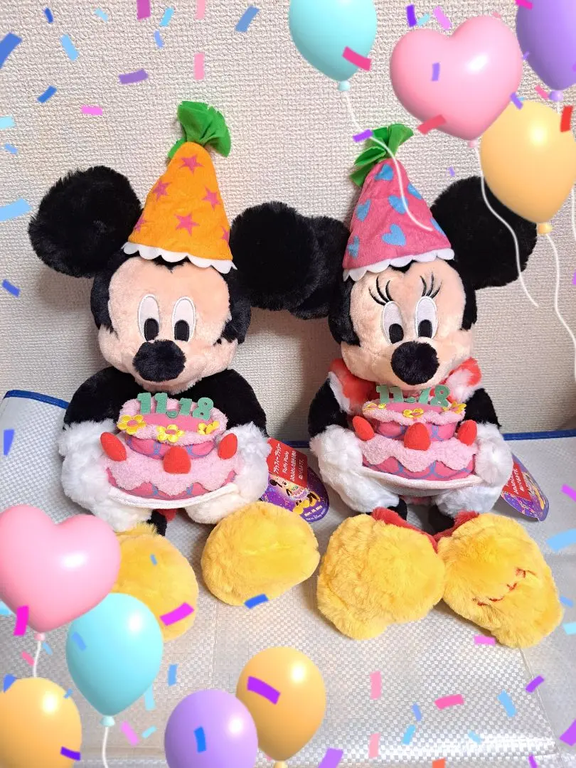 ミッキー ミニー フラッフィープラッシー 誕生日 バースデー 2019 お顔