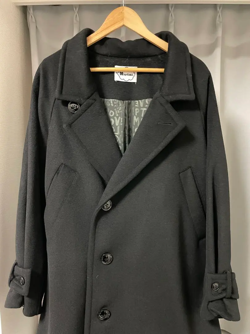 値下げ中】早い者勝ち！Naptime 21FW ロングコート 黒 Lサイズ