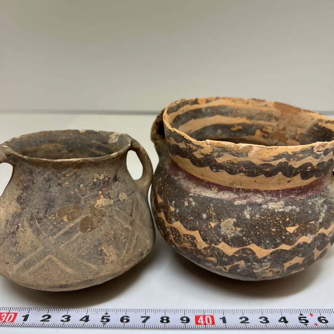 古代 紀元前 アンダーソン土器 木箱付高さ20.5㎝タサニ東な7-0223