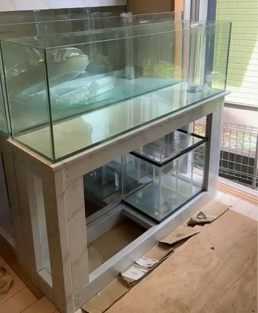 大阪府高槻市]☆引き取り限定☆中古水槽・900スリムフレーム水槽・水槽台