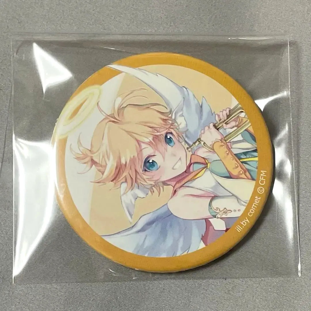 鏡音レン缶バッジ天使初音ミクcomet movic 未使用