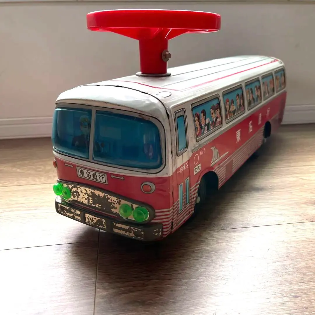 激レア 65cm イチコー 東名急行 バス ブリキ 昭和レトロ ビンテージ