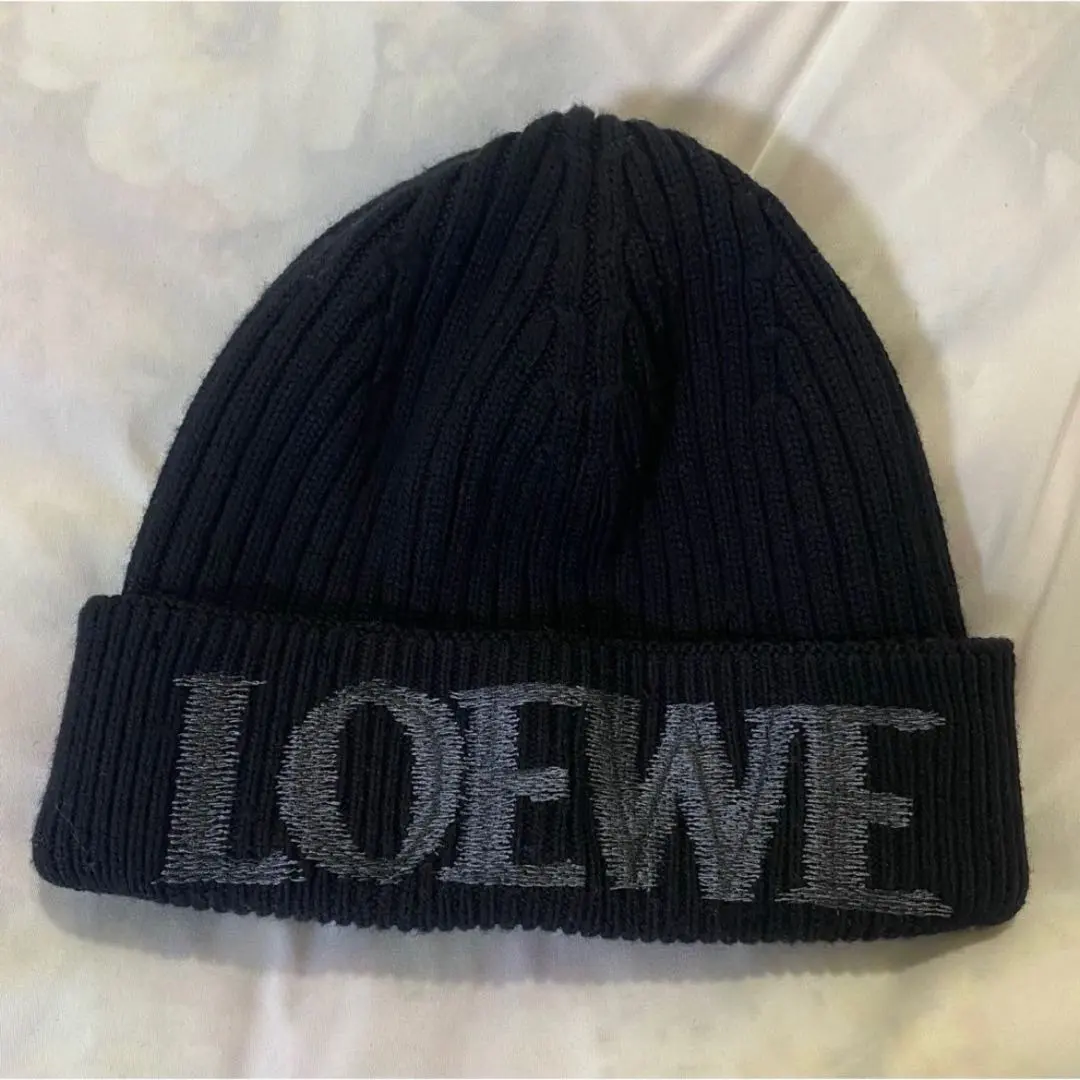 ☆新品未使用☆ LOEWE ニットキャップ カシミヤ ブラック