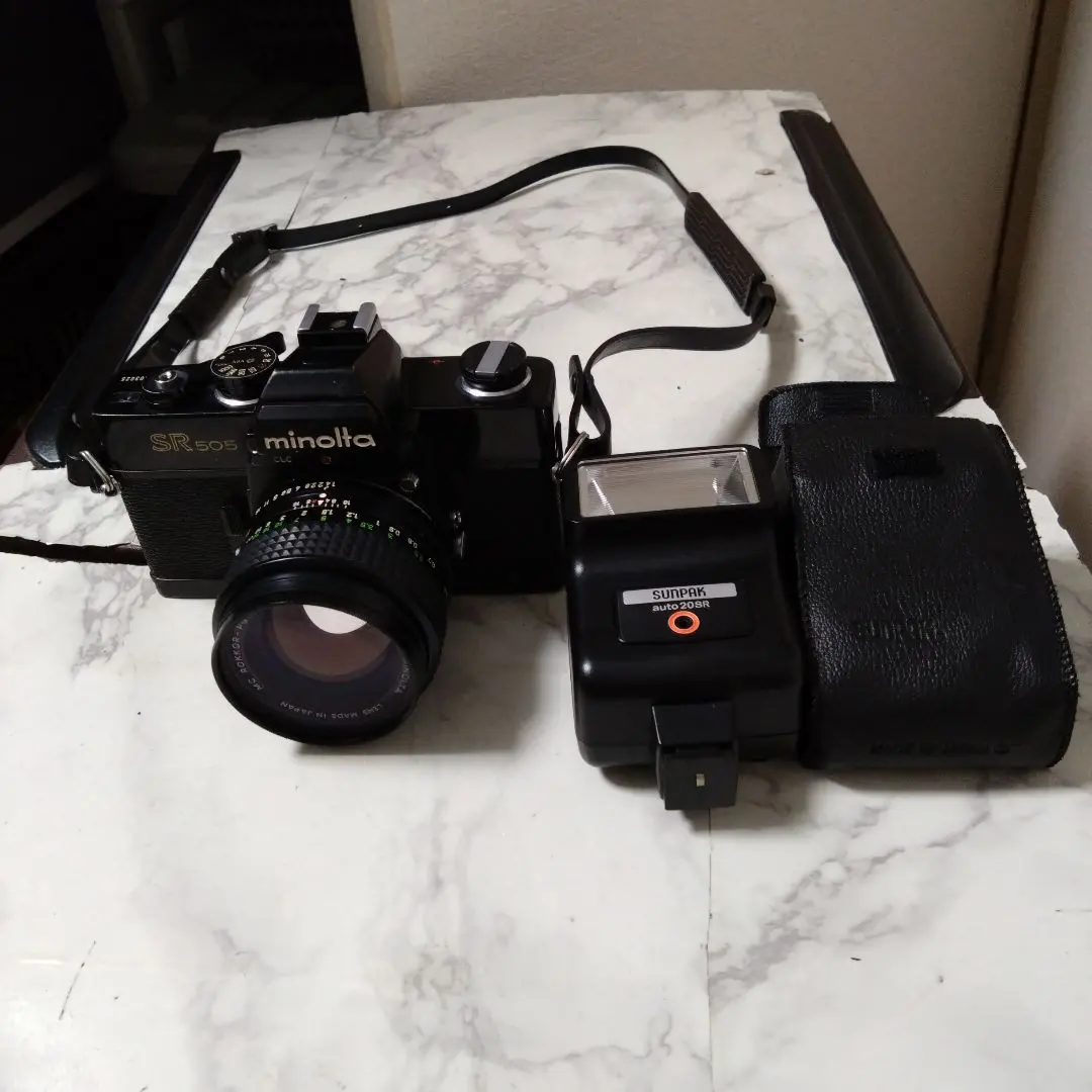 ミノルタ SR505 フィルムカメラオールドレンズ付超超貴重品昭和レトロ