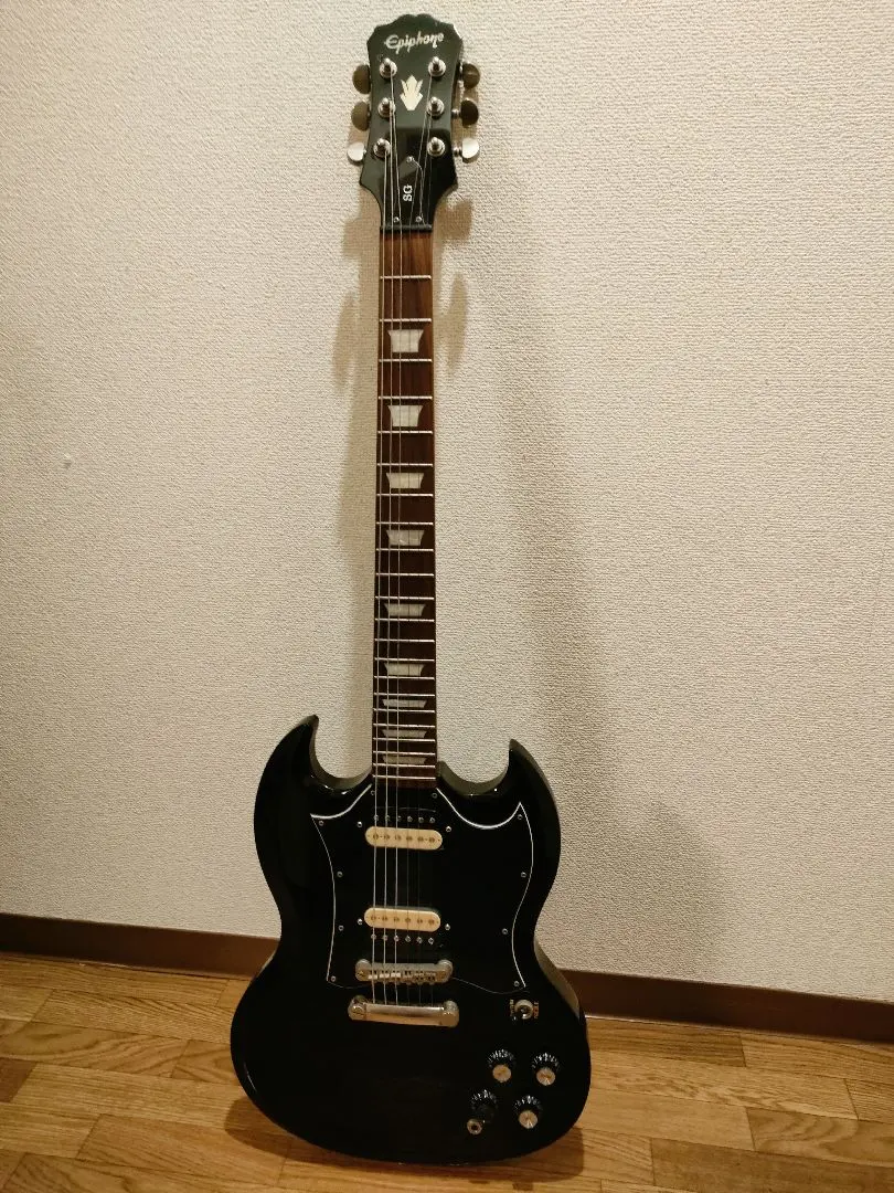 エピフォン】G−400CUSTOM 3PUタイプ・ブラック