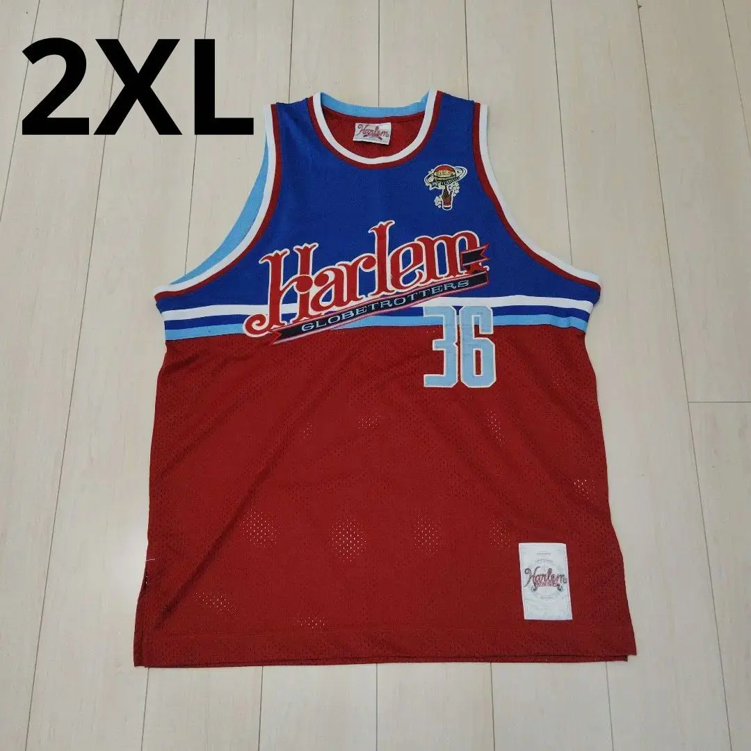ハーレム・グローブトロッターズ タンクトップ XXXL ゲームシャツ2025