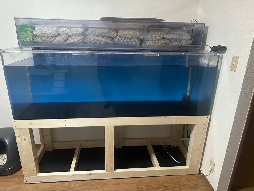 再再値下げしました（試作製品）アクリル水槽 二分割 1800×600×450