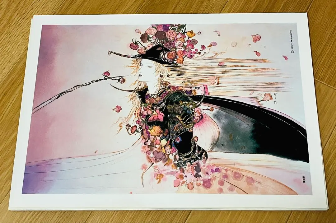 最終値下げ！ 天野喜孝 薔薇姫フレスコ画 作品証明書付き