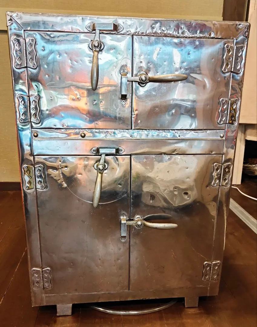 昭和レトロ アンティーク 氷冷蔵庫 木製 HOKUYOREIKI