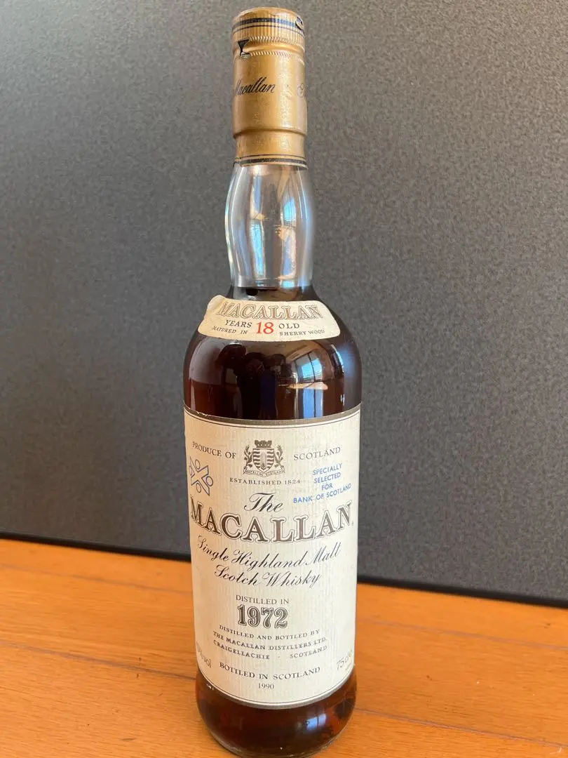 未開栓】ザマッカラン 18年 シングルモルトウイスキー 1972年