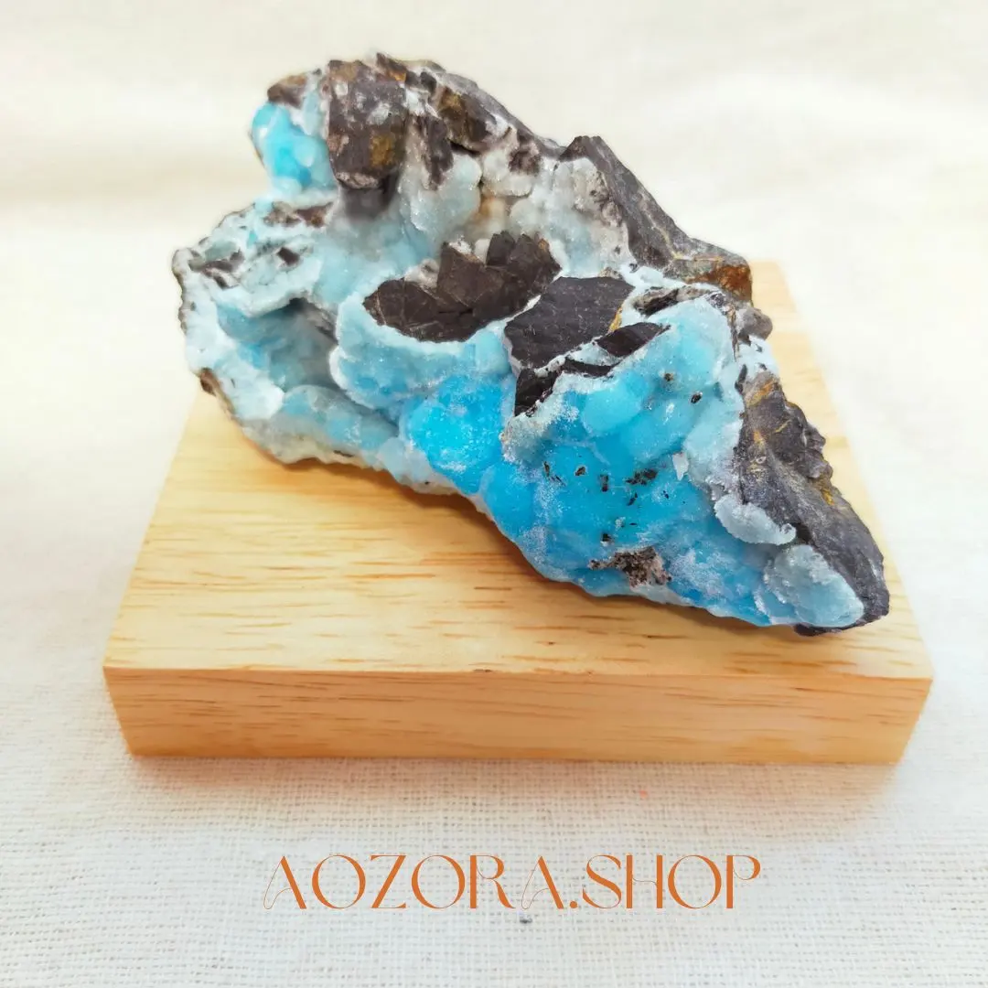 ニューメキシコ産 赤銅鉱入り異極鉱 キュプライト ヘミモルファイト 外