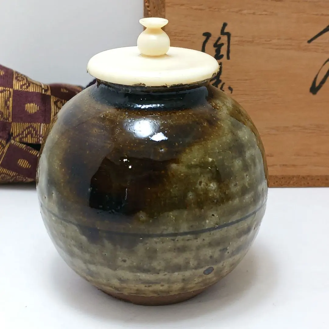 丹波焼 信水窯 茶入 茶道具 骨董品 292 2025年最新】茶入 丹波焼