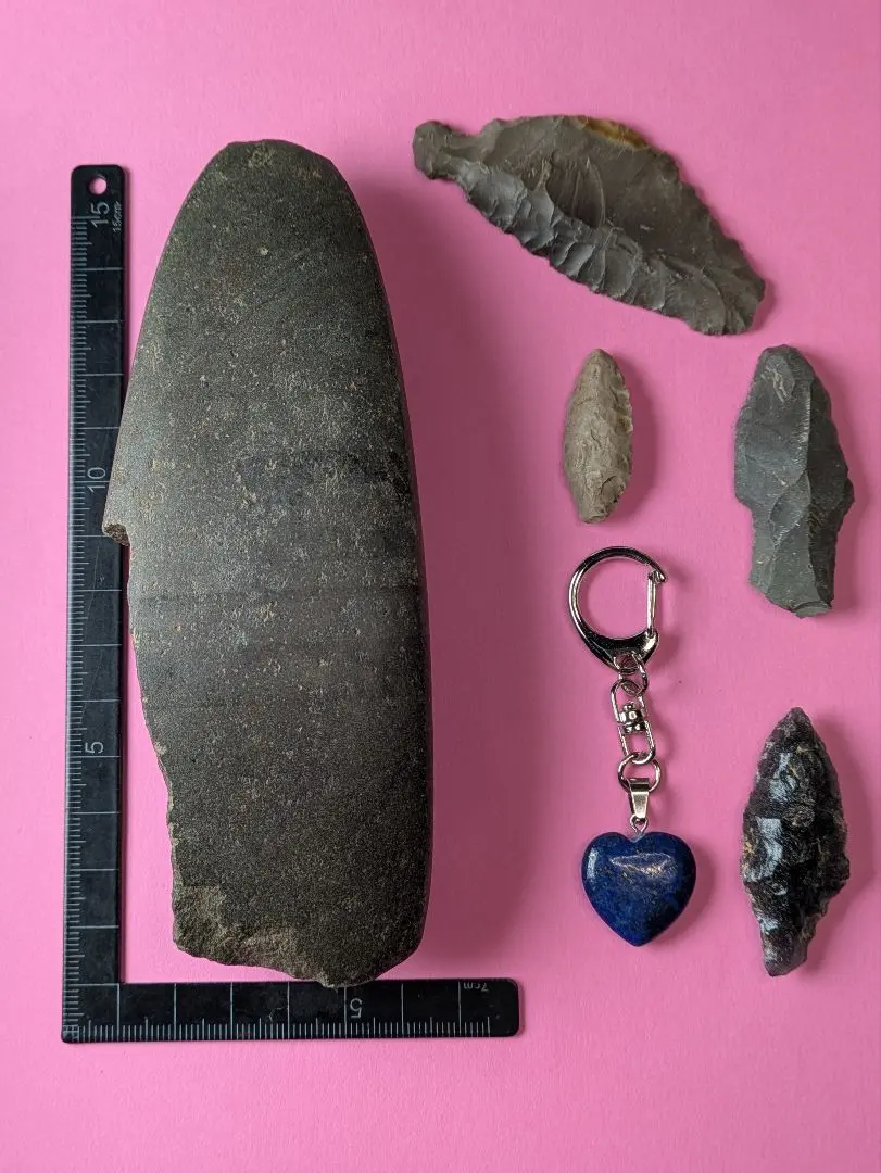 ブルートパーズ 石器 石槍 模写