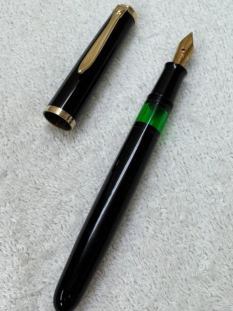 廃番 ペリカン 400N 14C-EF 緑縞万年筆 デッドストック品