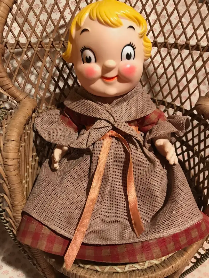 雰囲気抜群！70s キャンベルキッズ ソフビ人形 稀少 ビンテージ 蚤の市