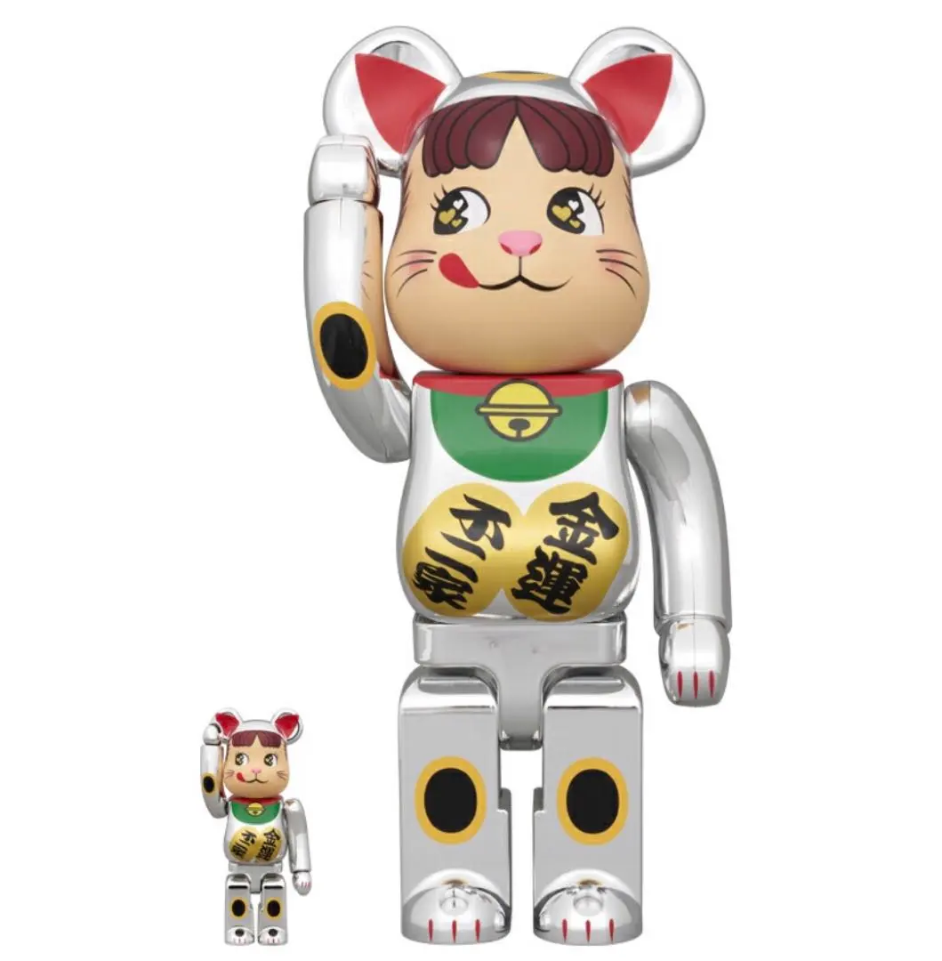 2026年最新】BE@RBRICK 招き猫 ペコちゃん 金運ダブル小判 桃金メッキ