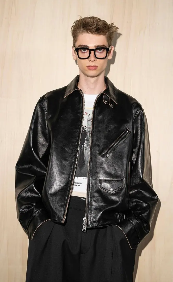 美中古 sacai 25SS レザージャケット サイズ2