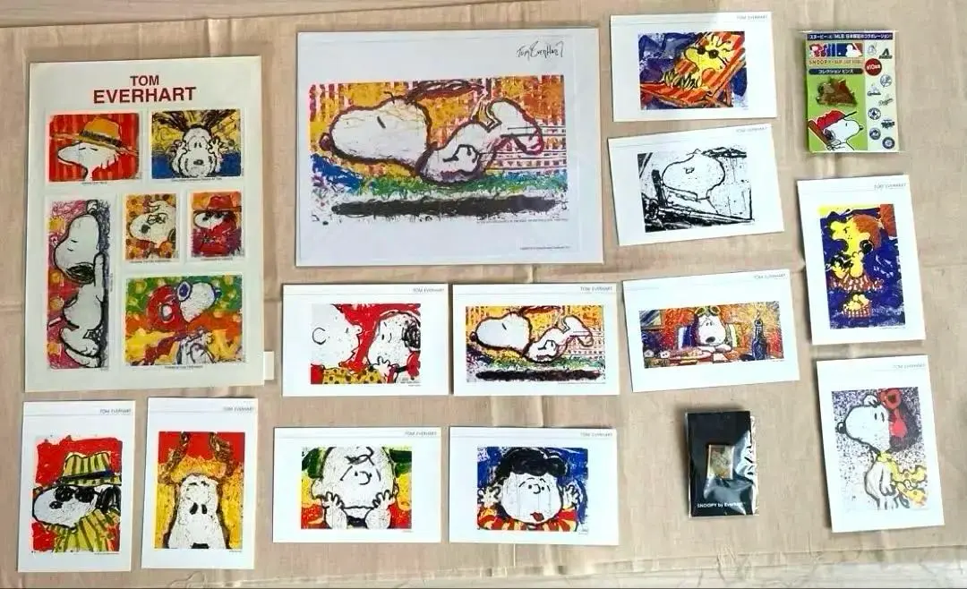 SNOOPYトムエバハート非売品ポスター8種類9枚額縁付